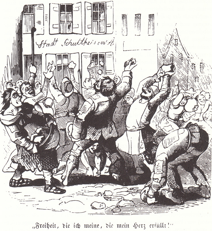 Schimpfende Weiber und patriotische Jungfauen 