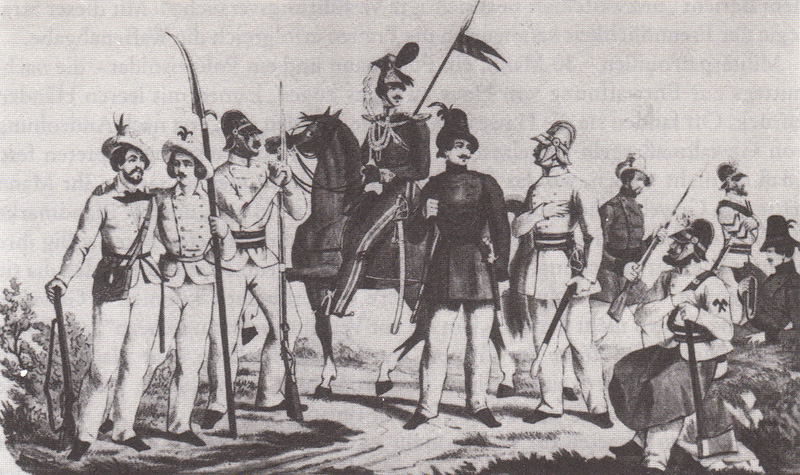 Schimpfende Weiber und patriotische Jungfauen 