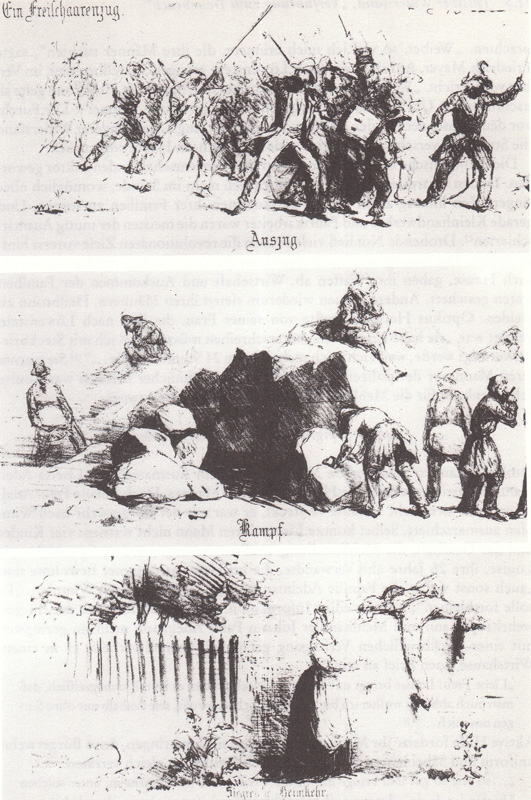 Schimpfende Weiber und patriotische Jungfauen 