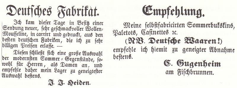 Schimpfende Weiber und patriotische Jungfauen 