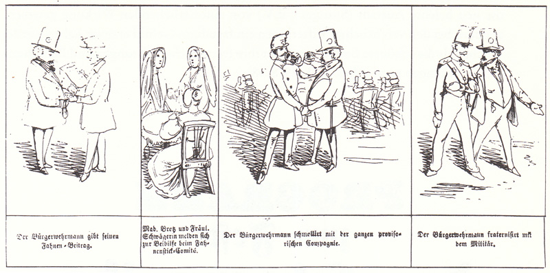 Schimpfende Weiber und patriotische Jungfauen 