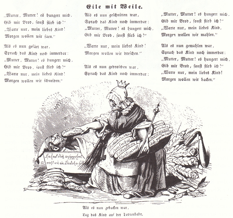 Schimpfende Weiber und patriotische Jungfauen 