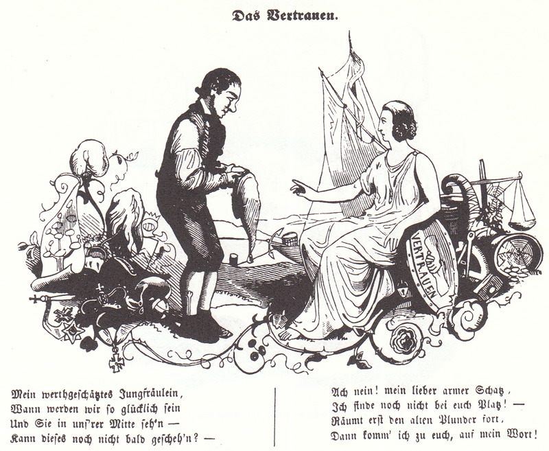 Schimpfende Weiber und patriotische Jungfauen 