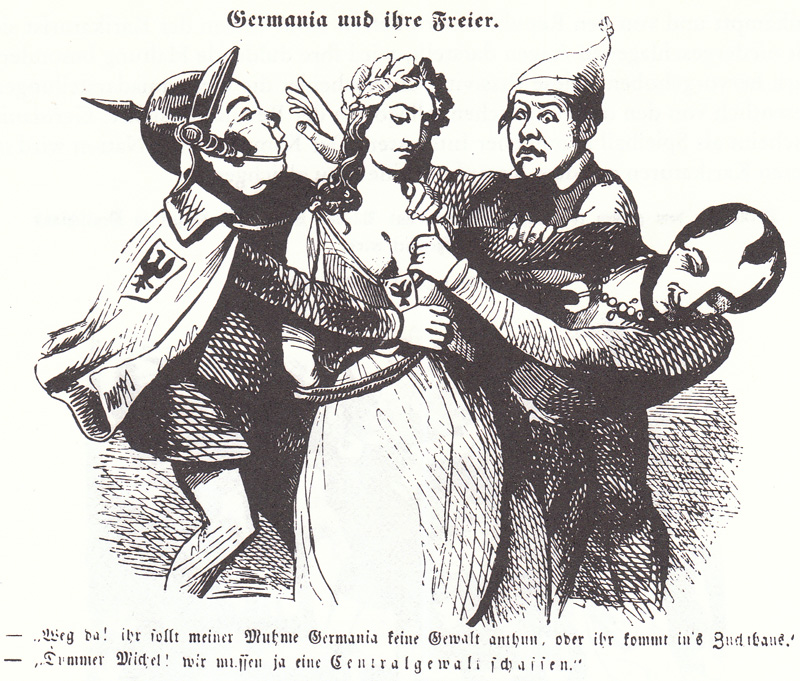 Schimpfende Weiber und patriotische Jungfauen 