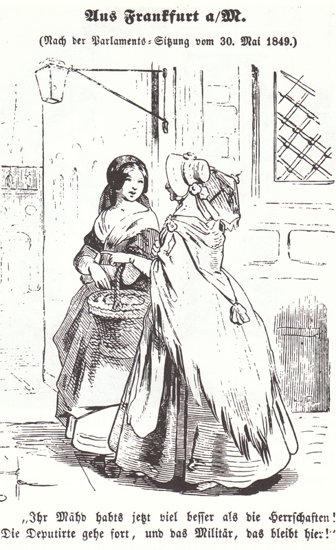 Schimpfende Weiber und patriotische Jungfauen 