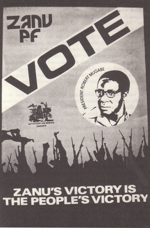 Wahlplakat der ZANU