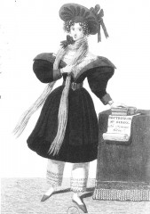 Junge Saint-Simonistin, Stich von Maleuvre; 1832. Parts, Bibliotheque Nationale 